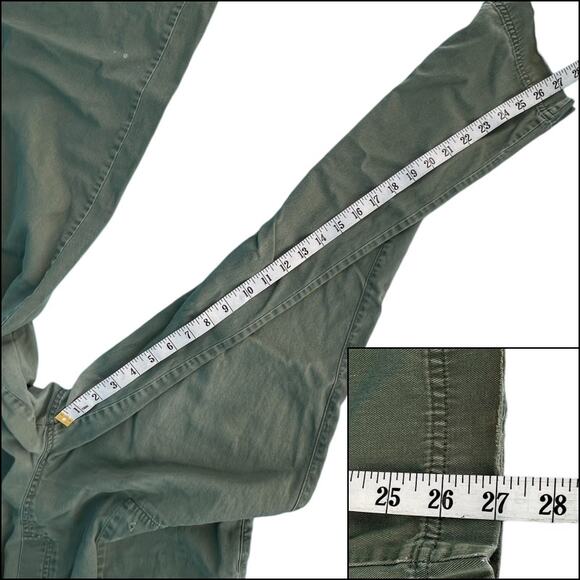 Mountain Lake Green Work Pants Size Large Khaki Green 100% Cotton - Picture 15 of 16